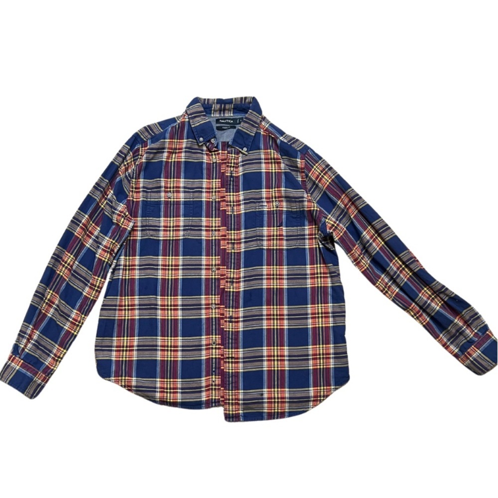 Nautica Men’s Classic Fit Button Down Plaid Shirt